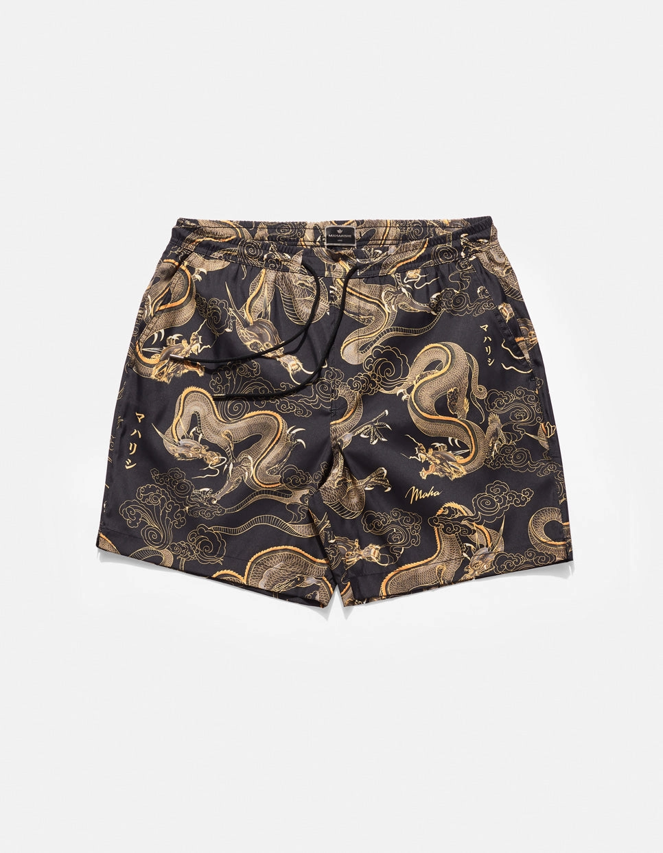 1549 Dragon Swim Shorts Black Tight Fit ReinforcedStressPoints