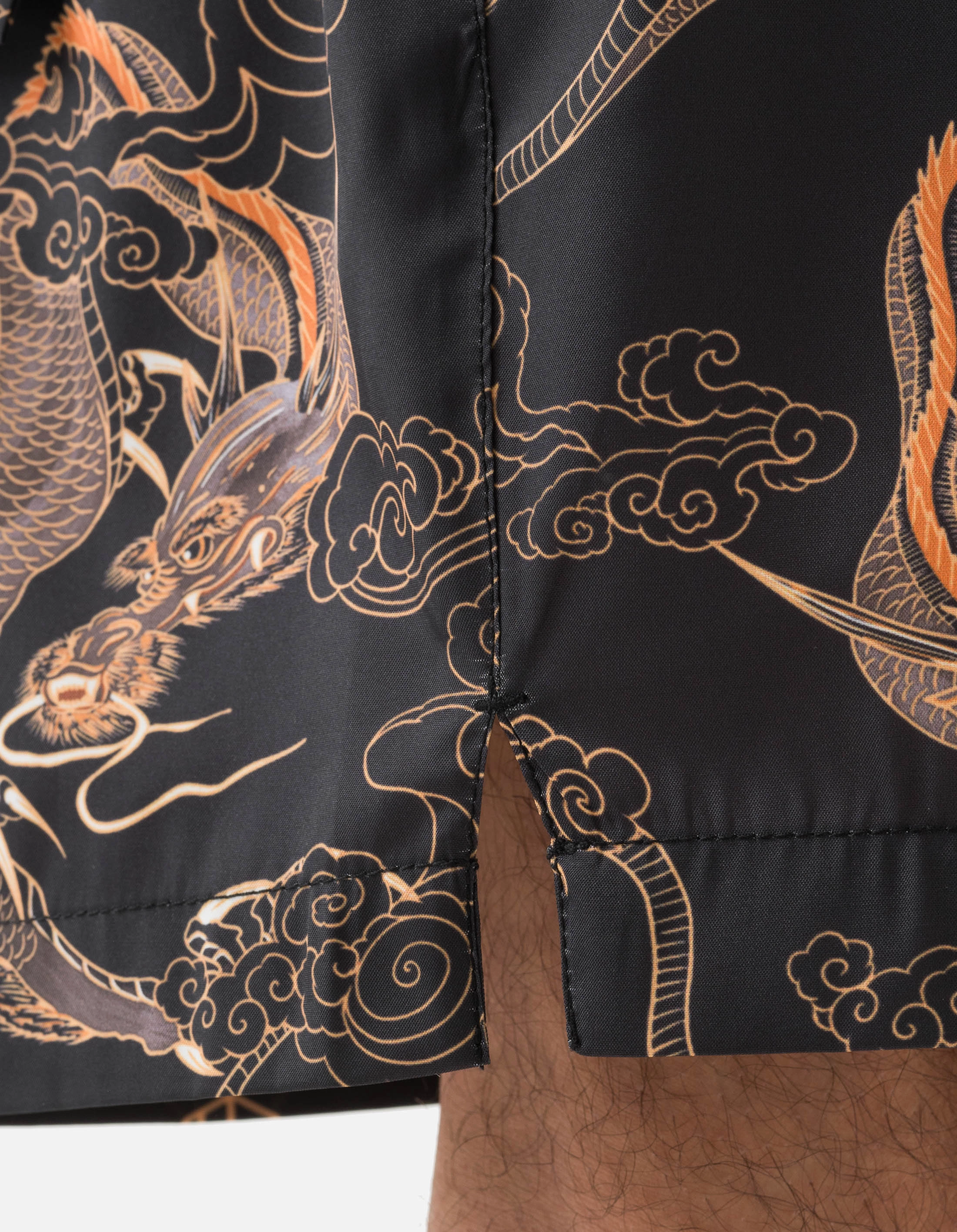 1549 Dragon Swim Shorts Black Sleek Look fade - resistant