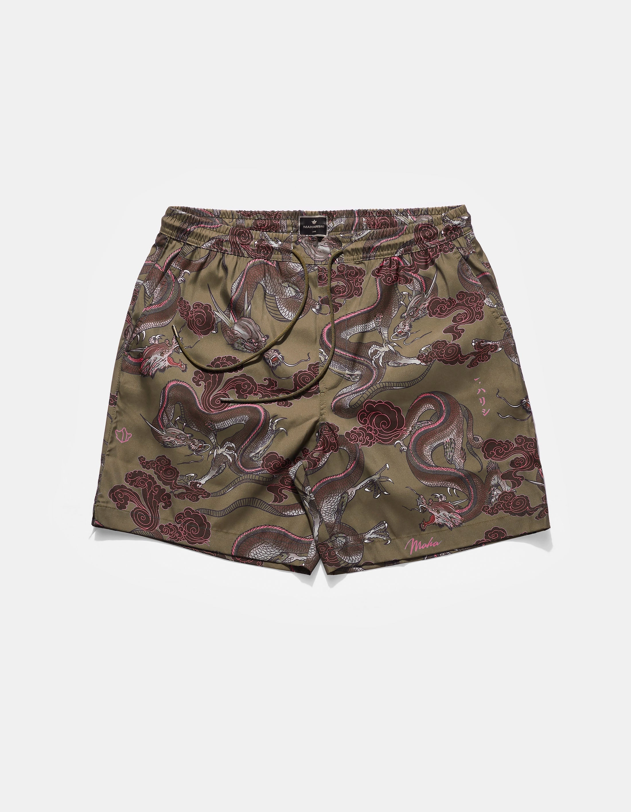 1549 Dragon Swim Shorts Olive soccer uniform Minimal Waistband