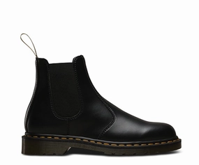 2976 Vegan Chelsea Boot in Black from Dr. Martens Sturdy Heel Counter