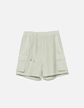 beach goers 6082 Hemp Cargo Asym Track Shorts Sage