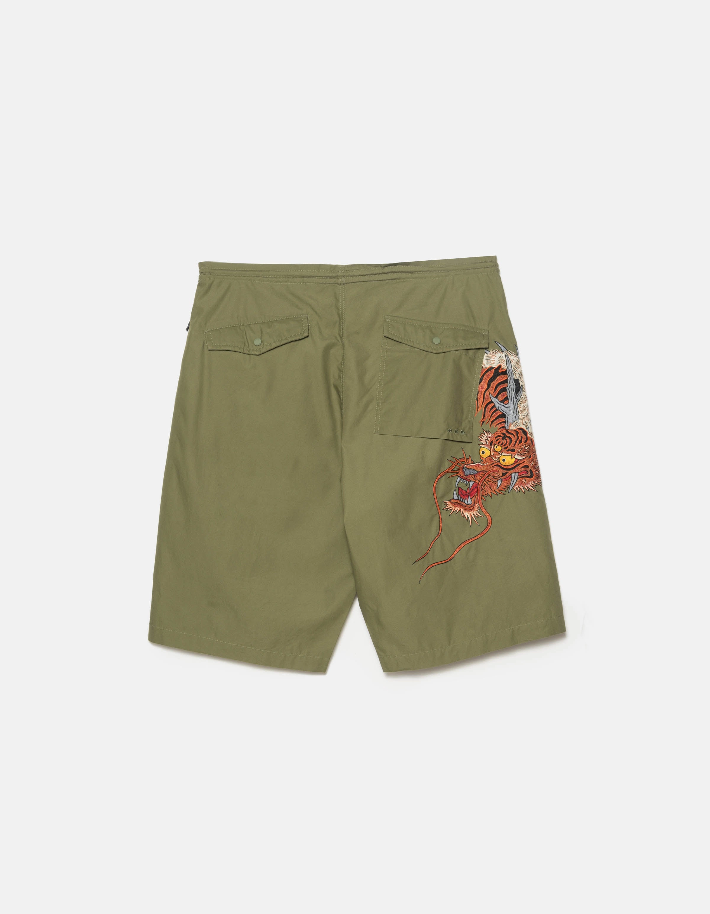 6094 Tiger Dragon Loose Snoshorts Olive OG-107F Low Bulk Waistband