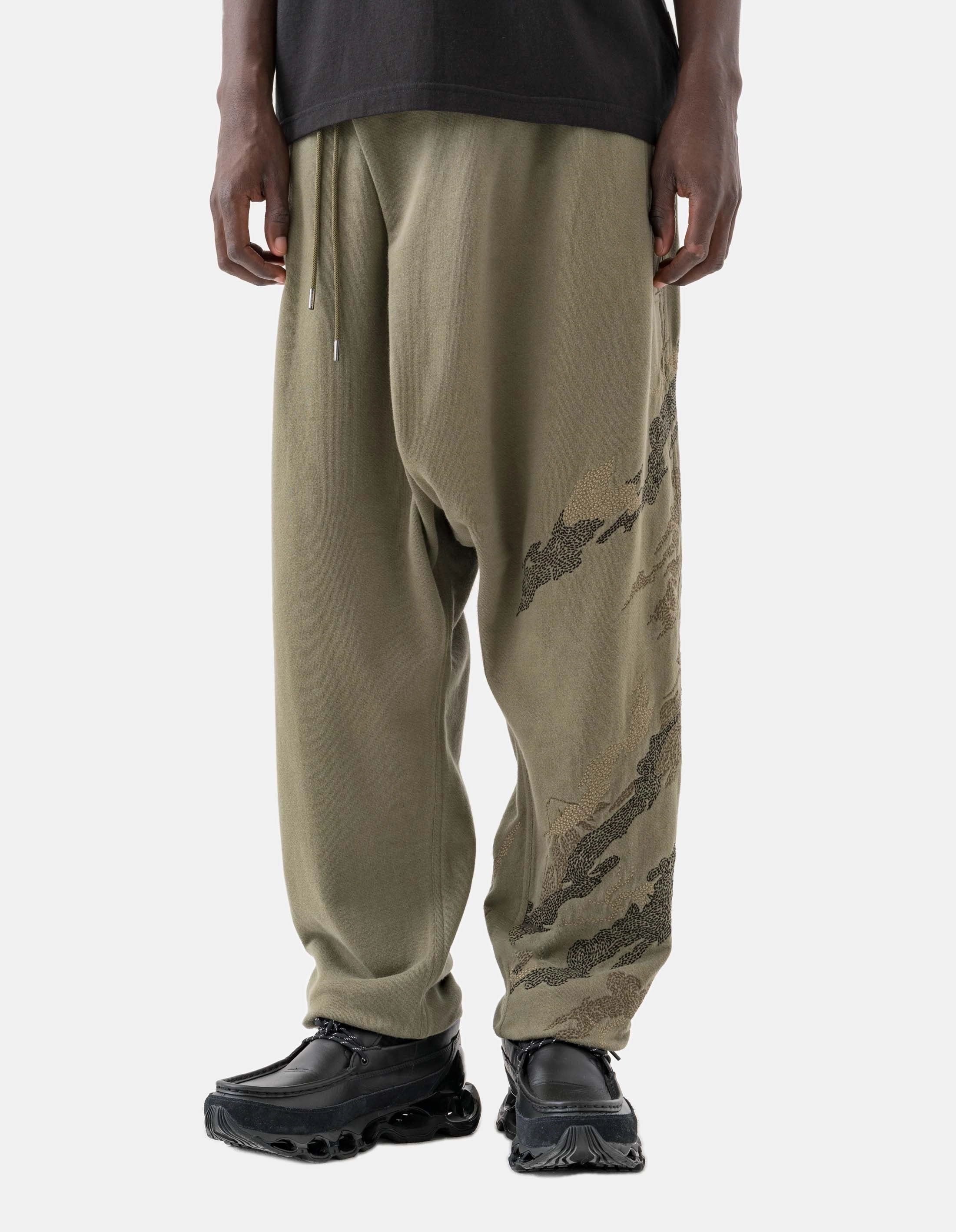 6202 Sashiko Bonsai Asym Sweatpants Olive OG-107F Modular Pocket System Sporty Layer