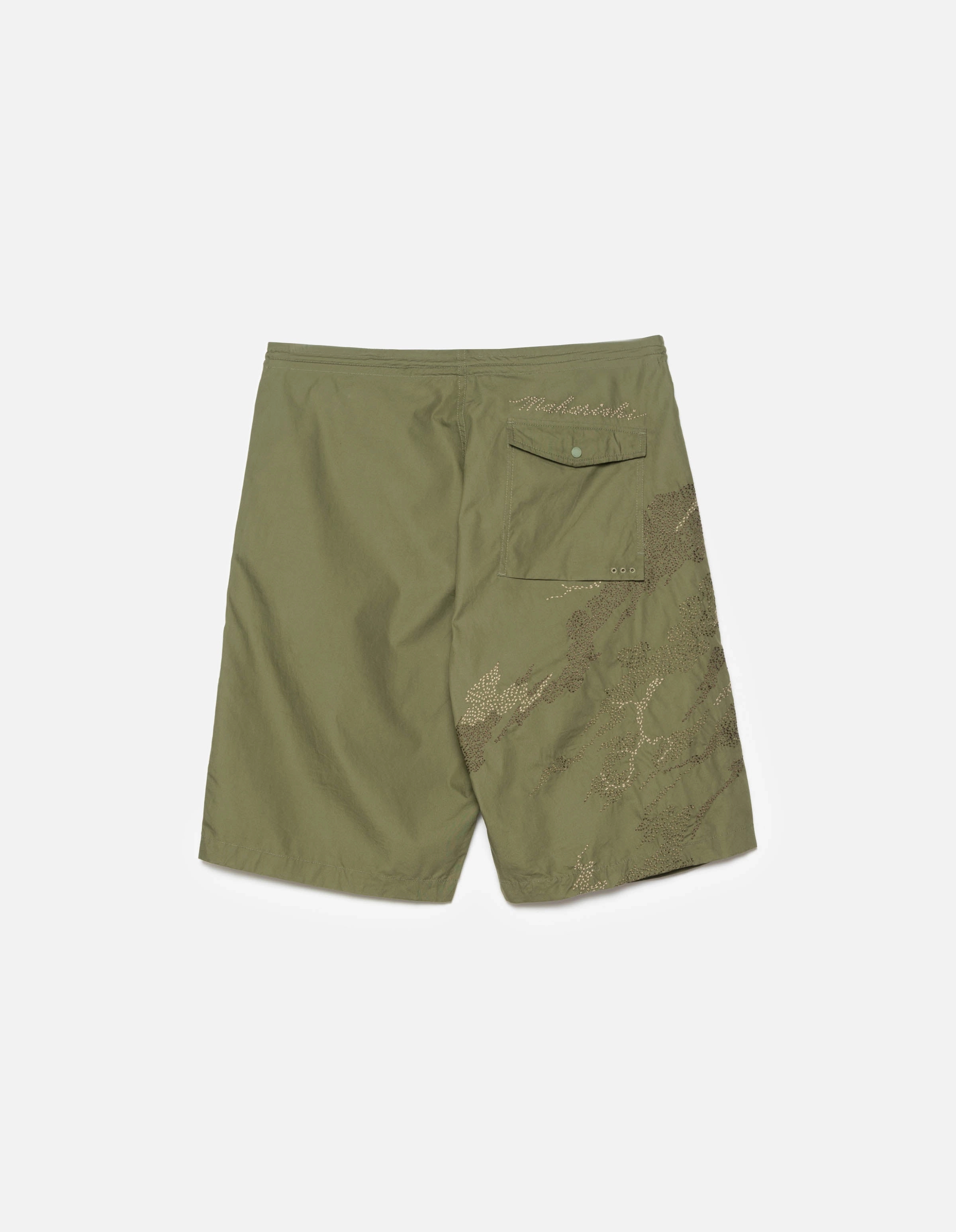 6238 Sashiko Bonsai Snoshorts Olive OG-107F healthcare industry Breathable Comfort Fit