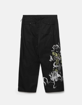 7082 Pointillist Dragon Embroidered Snopants? Black FlexibleMobilityDesign Premium Stretch