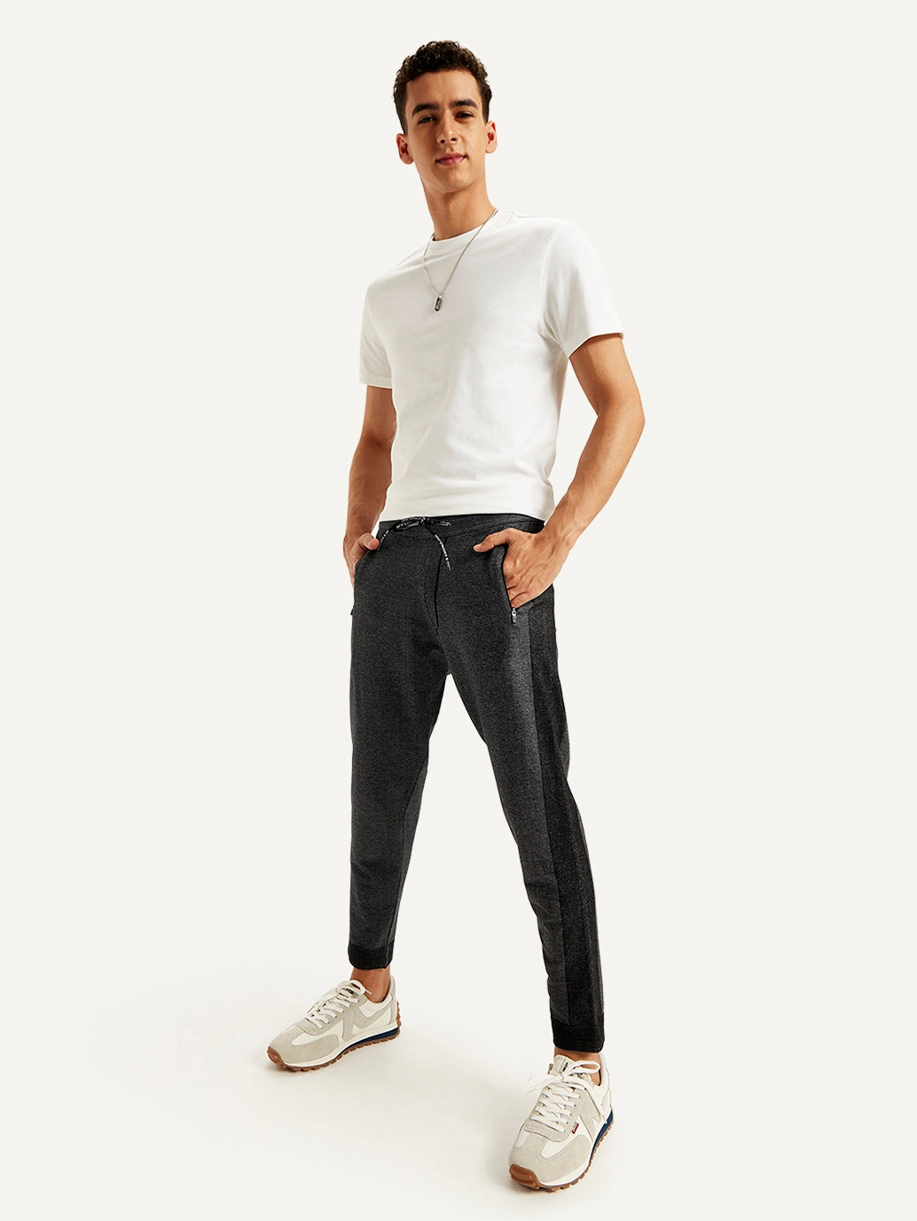 Timeless Wear High-waisted fit Men's Black Jogger Trousers