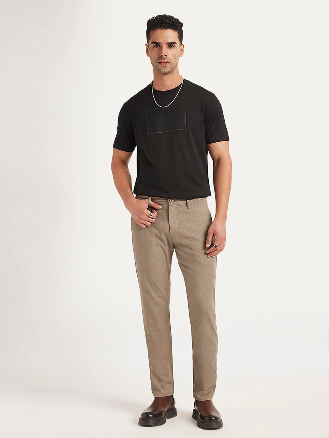 Men's Redloop 511 Slim Fit Brown Trousers Layered Comfort