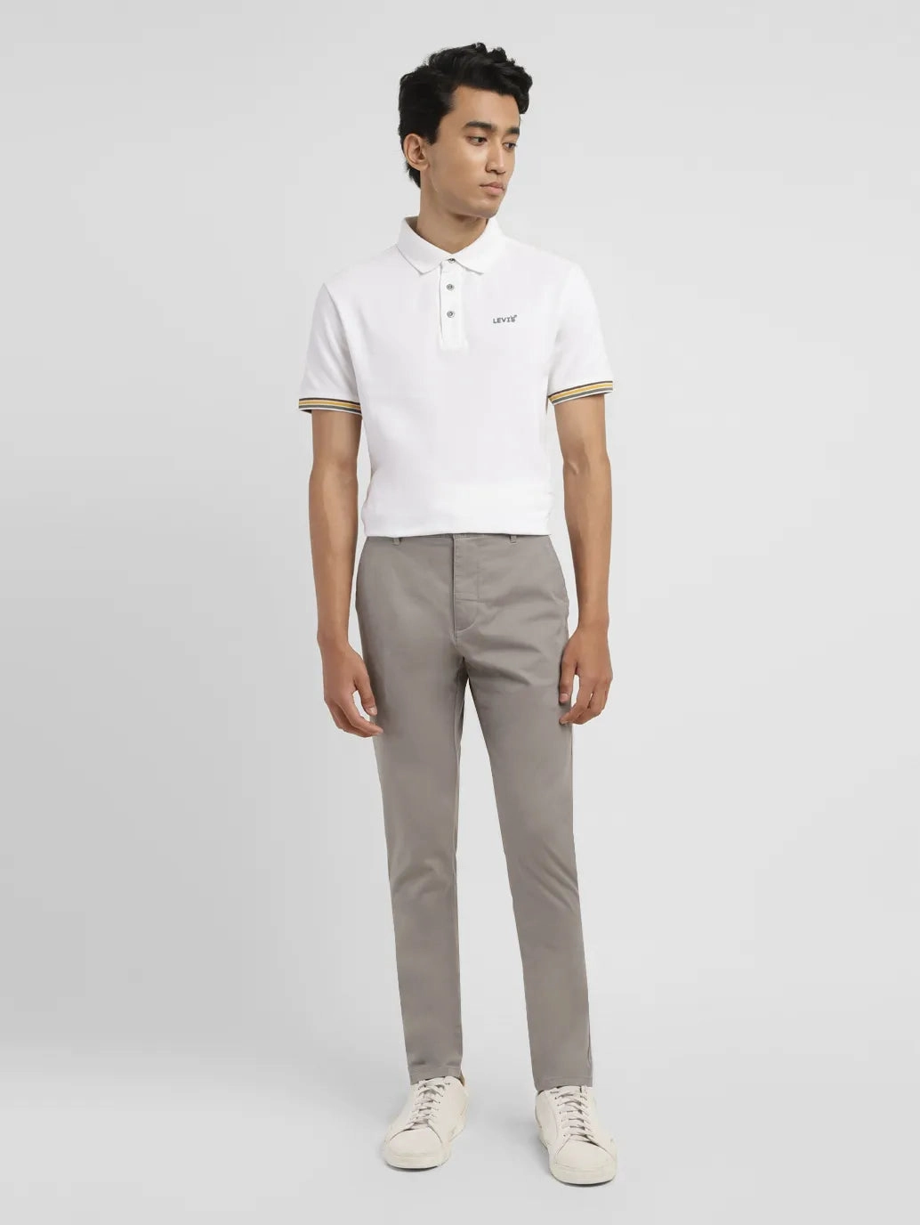 Men's 512 Grey Slim Tapered Fit Chinos Flexible Gusset Perfect Length