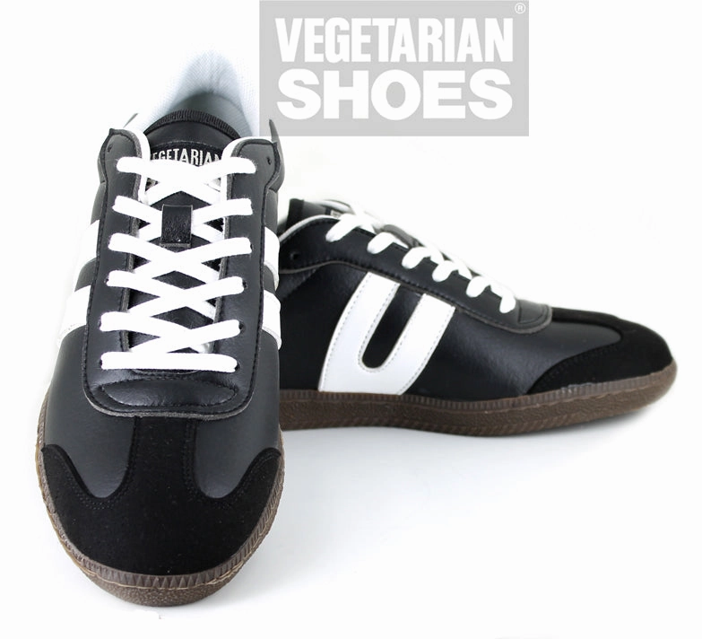 Anatomical Shape Design Night Run Cheatah Sneaker in Black from Vegetarian Shoes
