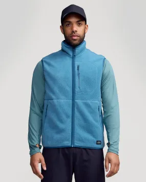 Neutral Tones Look Men's Trailhead Fleece Vest - Washed Blue