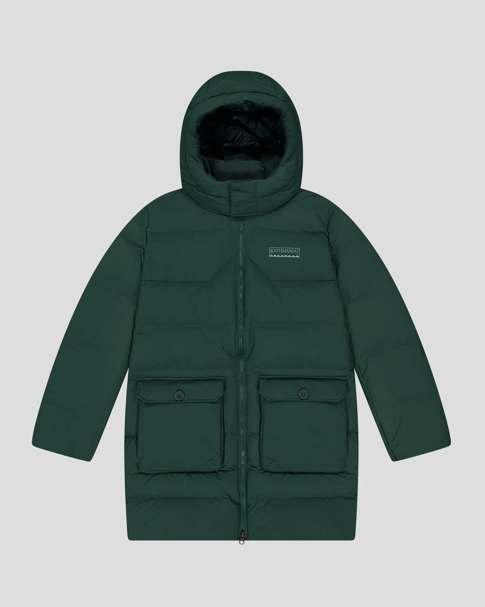 Women's Epiq Down Heritage Parka Jacket - Deep Forest Durable Outer Shell