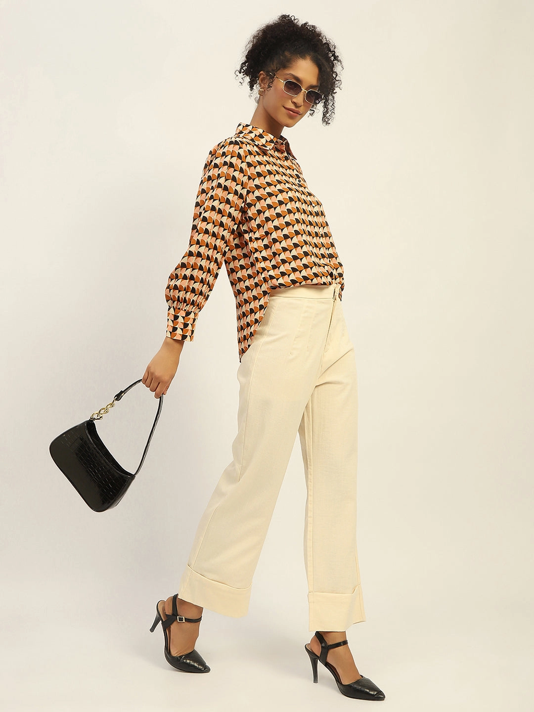 Madame Straight Leg Off White Trousers Tear Resistant Weave Soft and Light