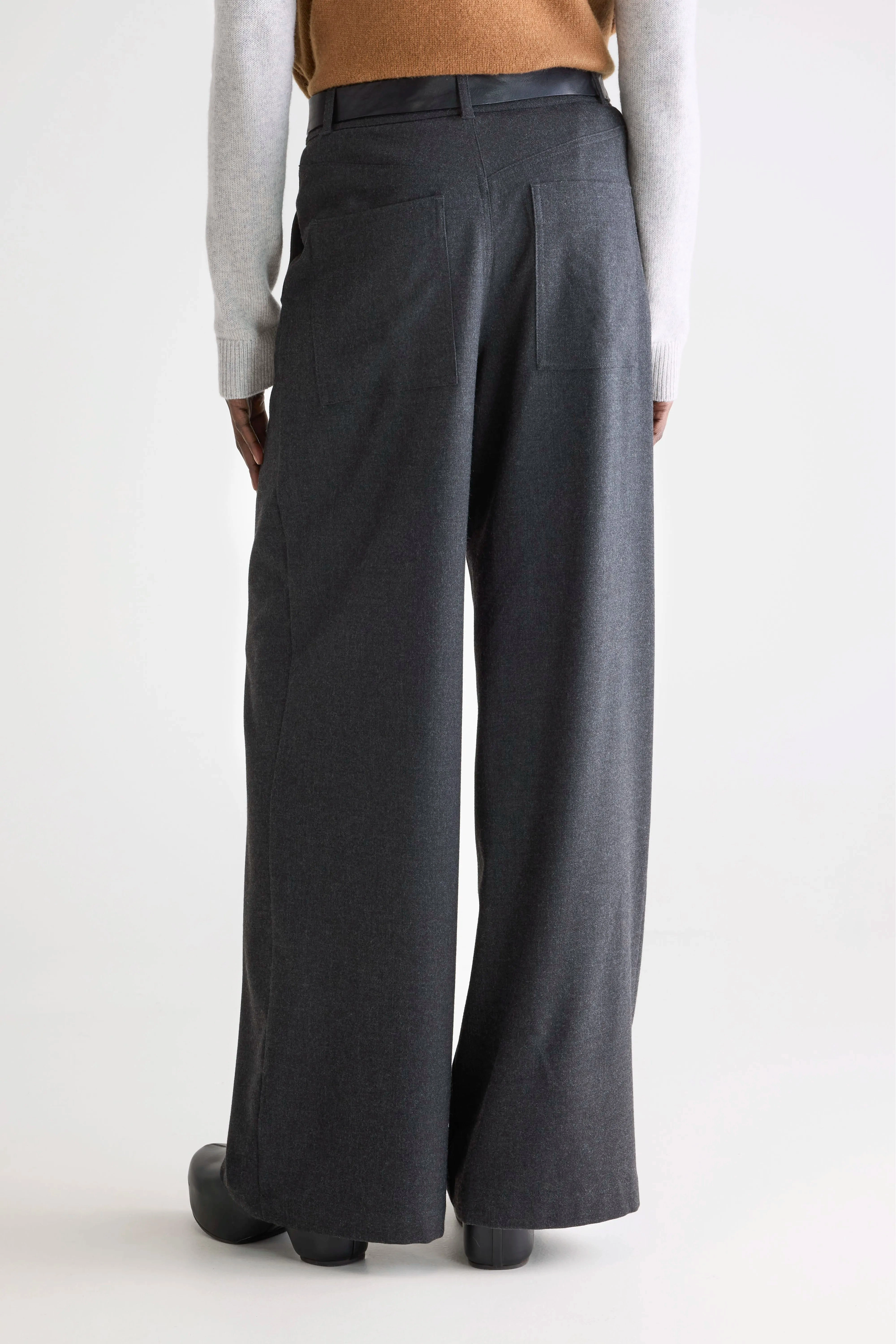 Sixtine tailored trousers (252 / W / ANTHRACITE) Durable Hemming Hidden pockets