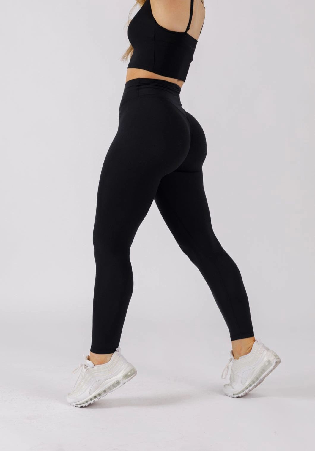 AirSilk Original Sculptseam? Legging Black Ultra Comfort Layered Paneling