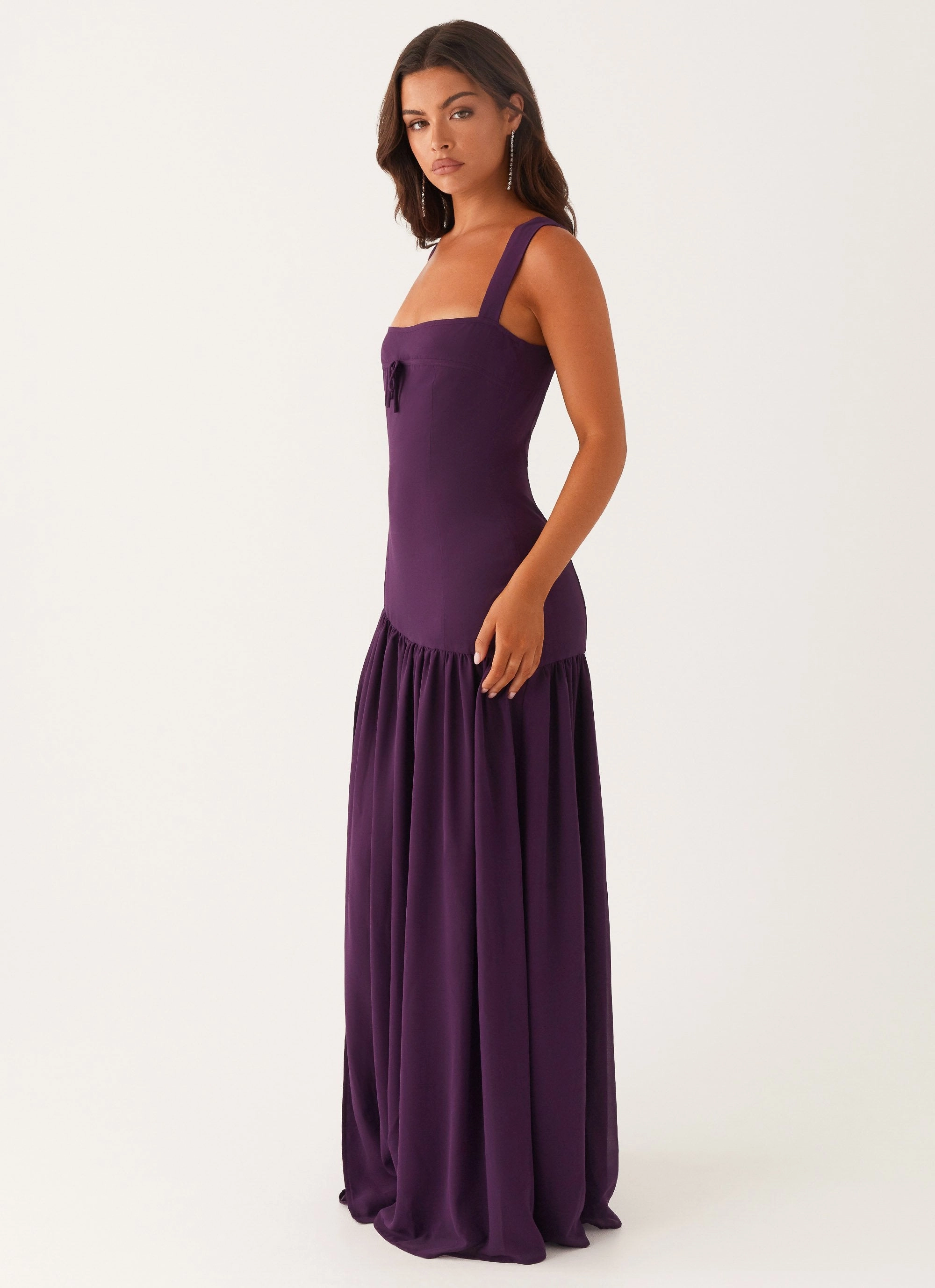 Alberta Maxi Dress - Mulberry Essential Style Soft Texture
