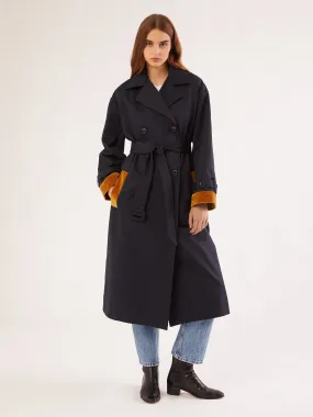 Soft Texture PFC Free Waterproofing Italian Mila trench