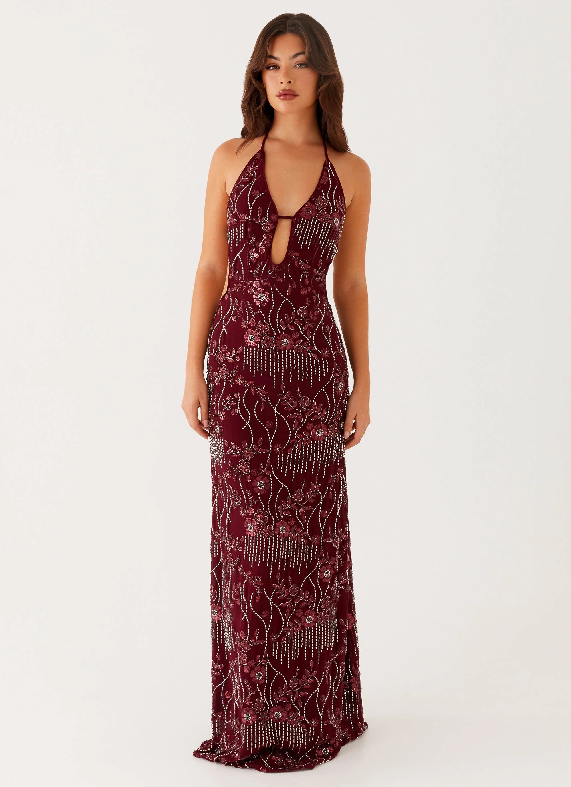 Boxy-Style All For Love Maxi Dress - Burgundy