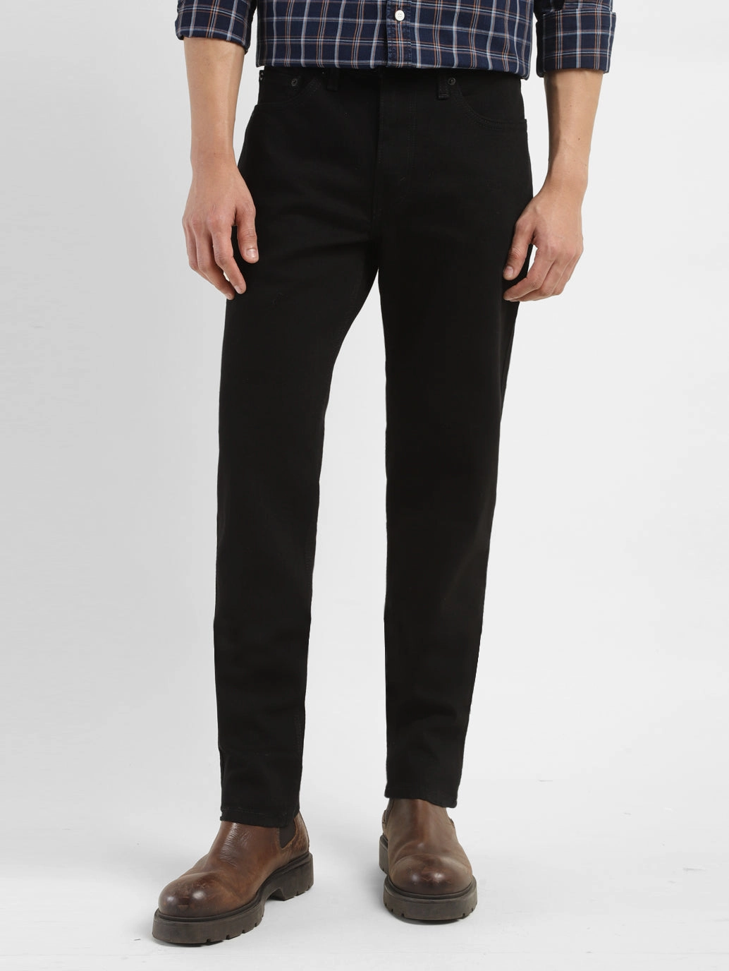 Basic Comfort Men's 511 Black Slim Fit Mid Rise Jeans