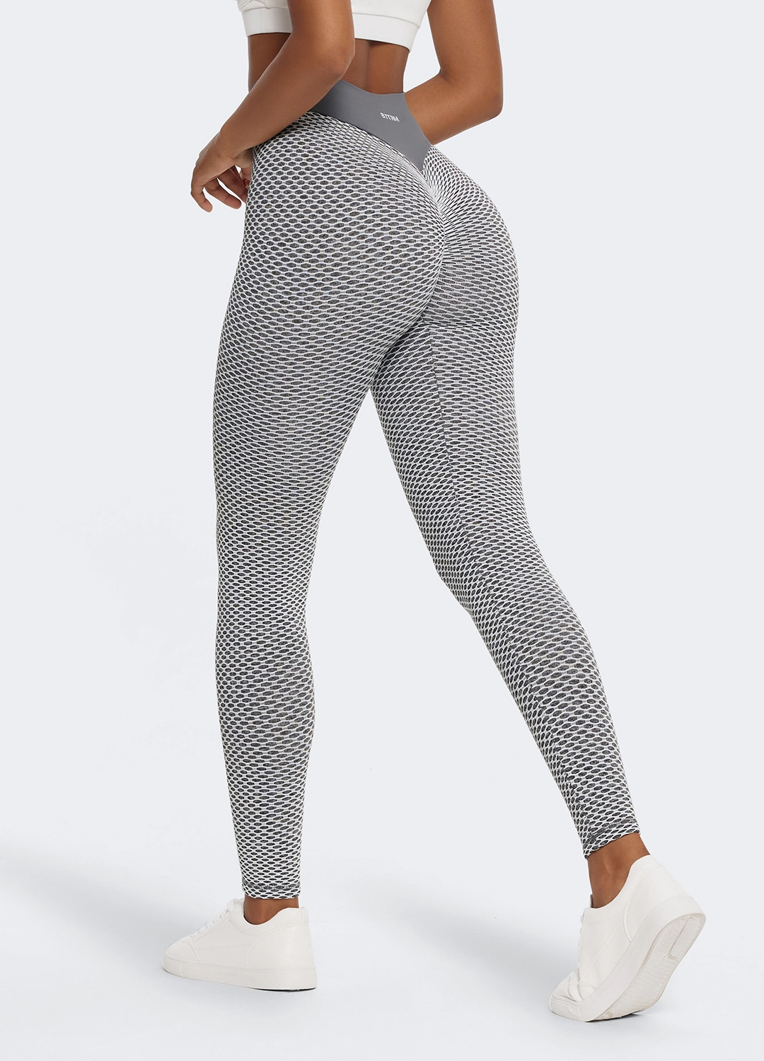 Textured Scrunch Leggings Breathable Feel