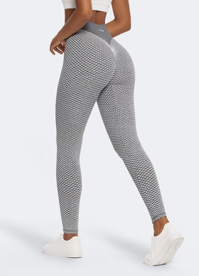 Textured Scrunch Leggings Breathable Feel