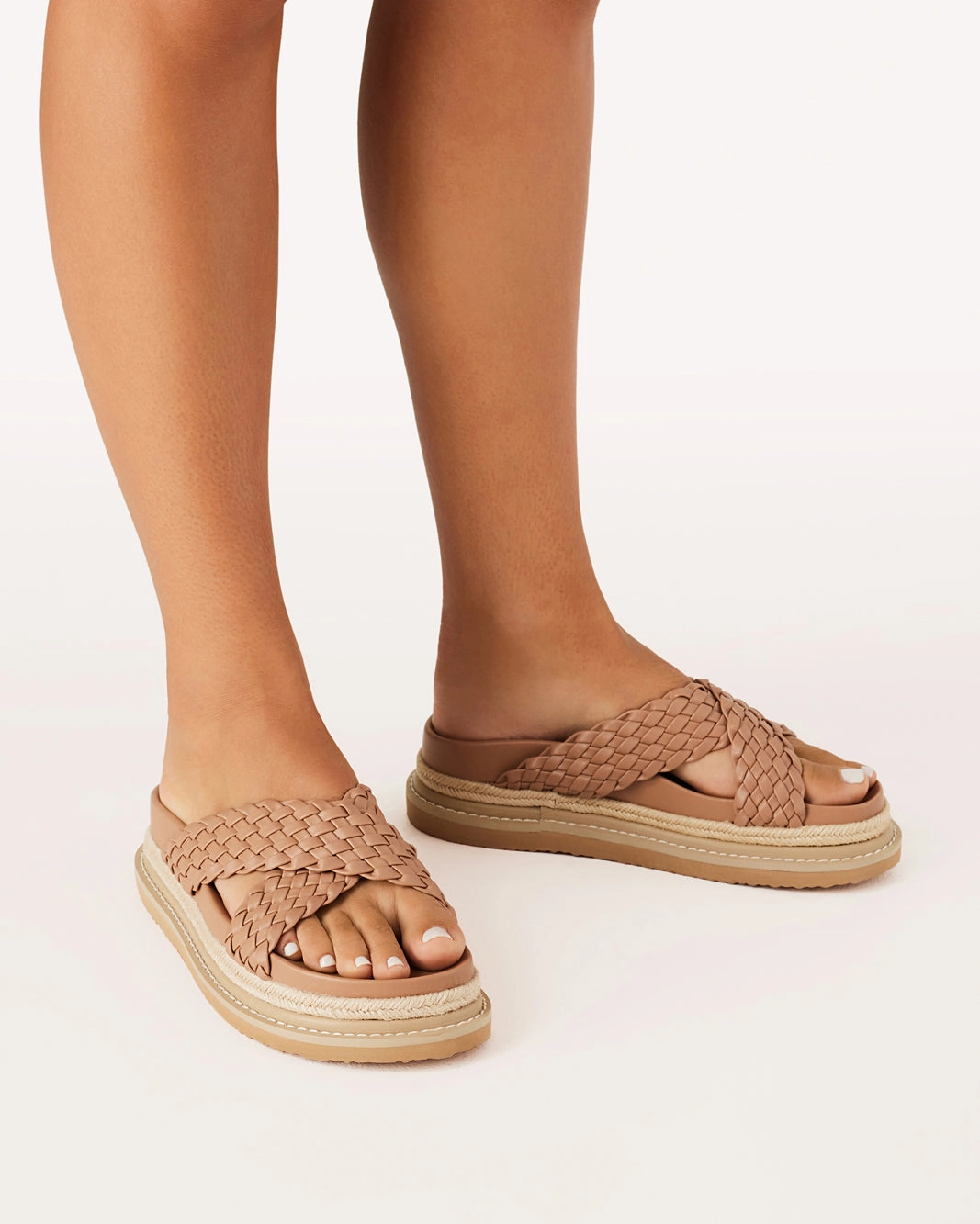 ALLYRA - DARK SAND Comfortable Reinforced Toe Guard