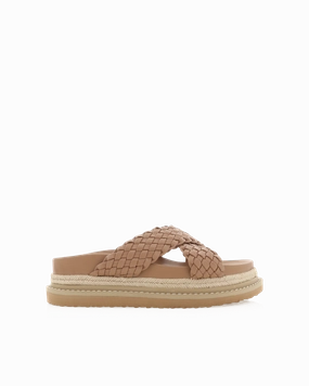 ALLYRA - DARK SAND Standout Look Sustainable Cork Footbed