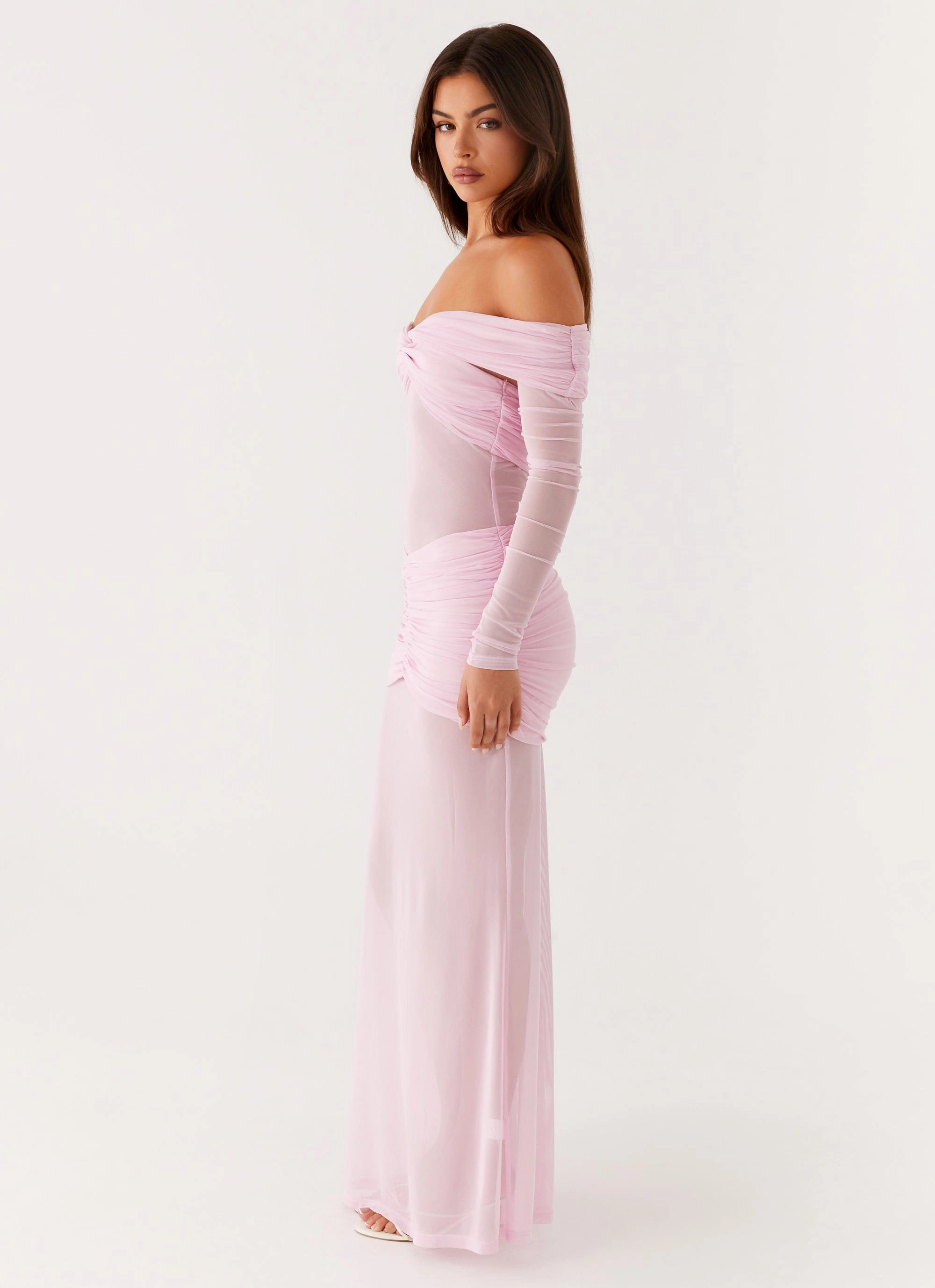 Vibrant evening gown Clean Cut Alter Ego Maxi Dress - Pink