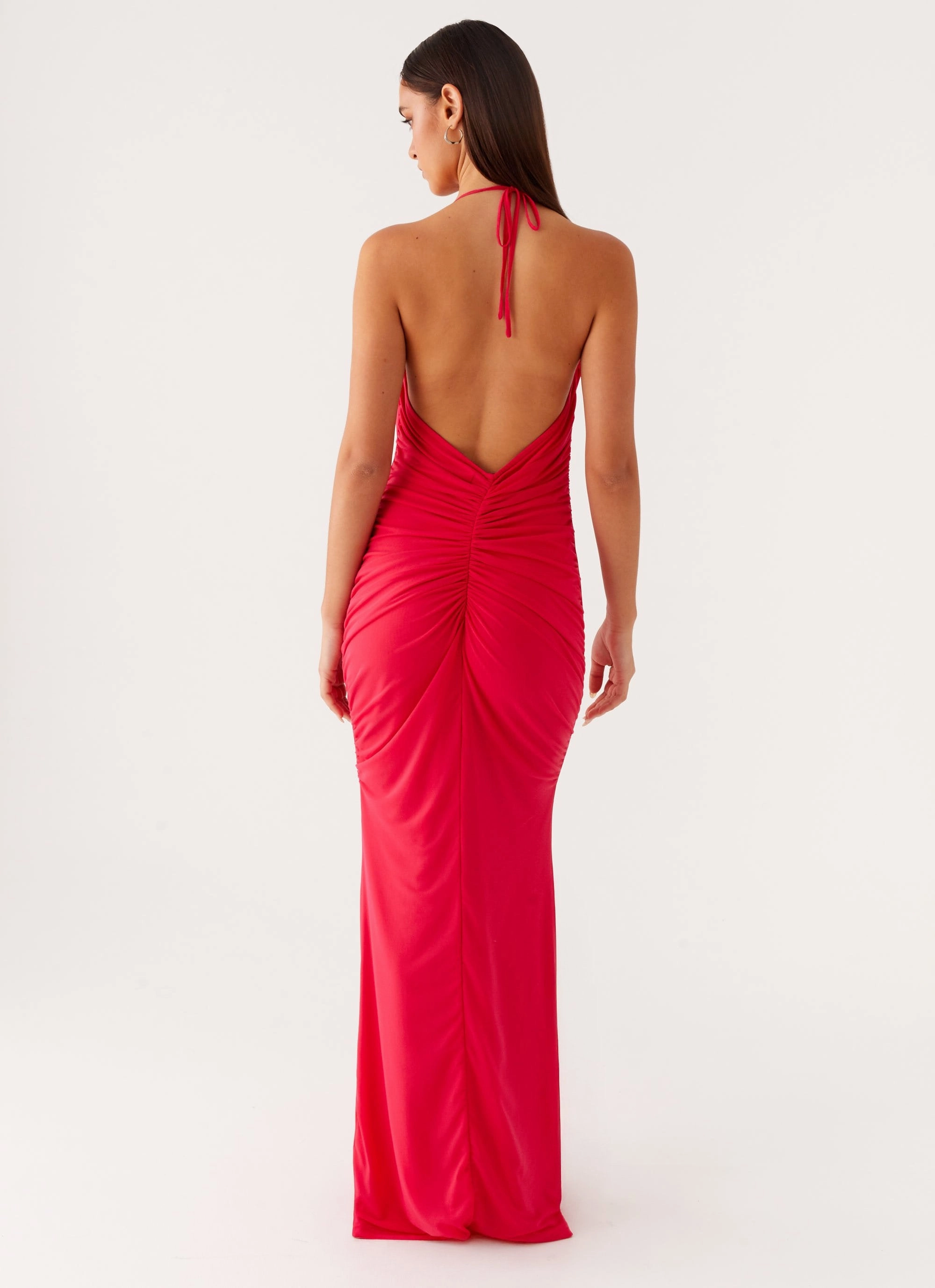 Amari Maxi Dress - Raspberry Feminine Mood
