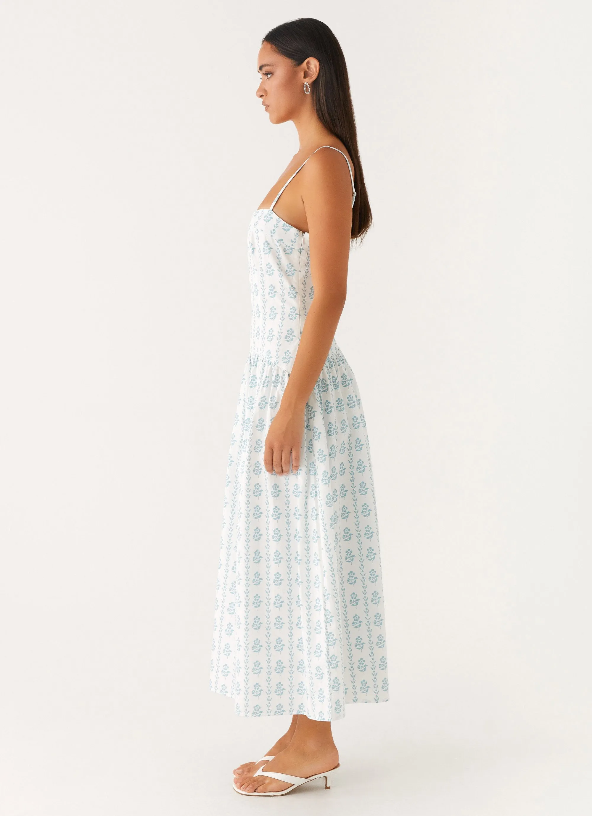 Luxe Fabric Amelie Midi Dress - Sweet Daydream Print