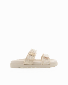 AMYLEE - NATURAL RAFFIA Sandal Organization Chic Durable