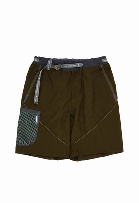 and wander Men's Breath Rip Short Pants - Khaki Hot Weather Sporty Look