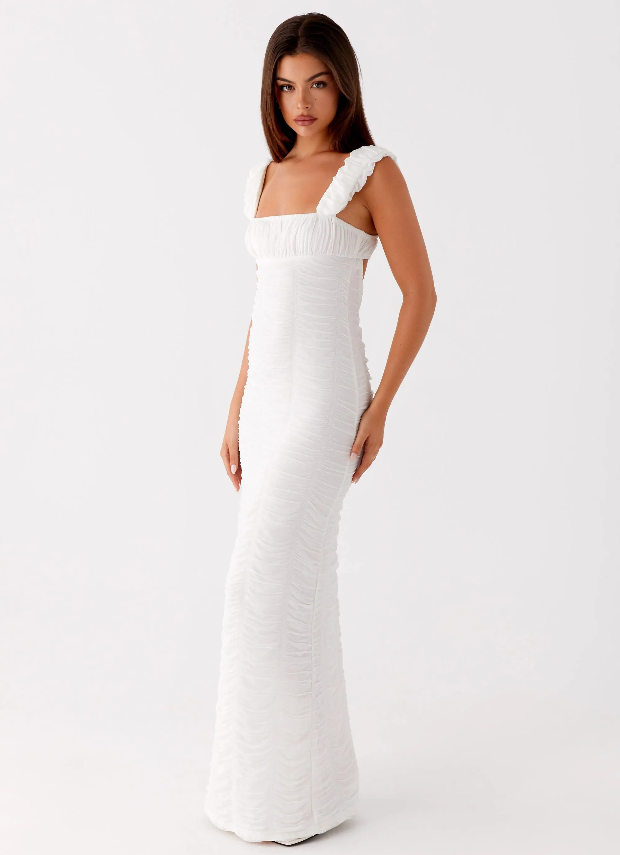 Cool Fabric Senses Midi Dress - White