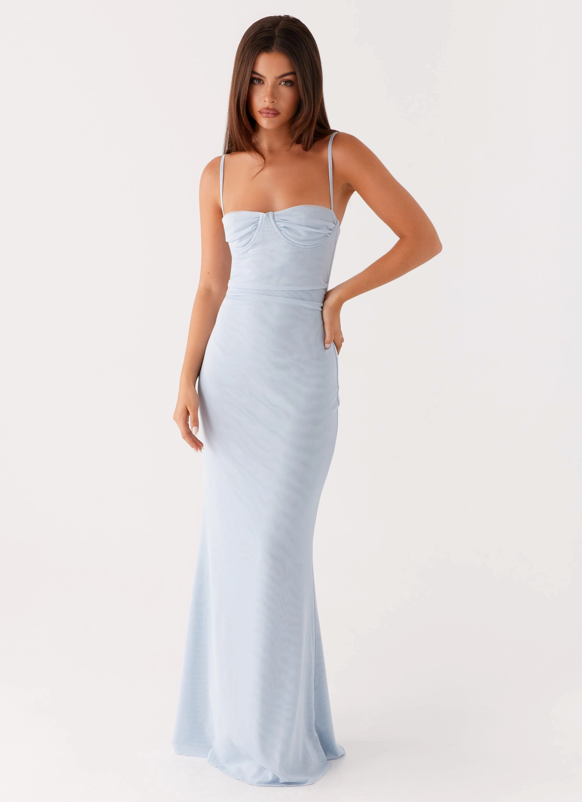 Anna Sophia Maxi Dress - Blue Comfort and Elegance