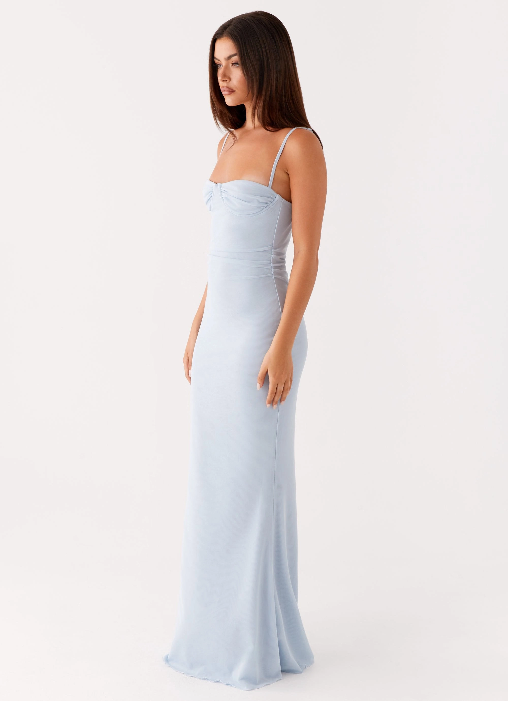 Anna Sophia Maxi Dress - Blue Simple Touch Fashion-Forward Fit