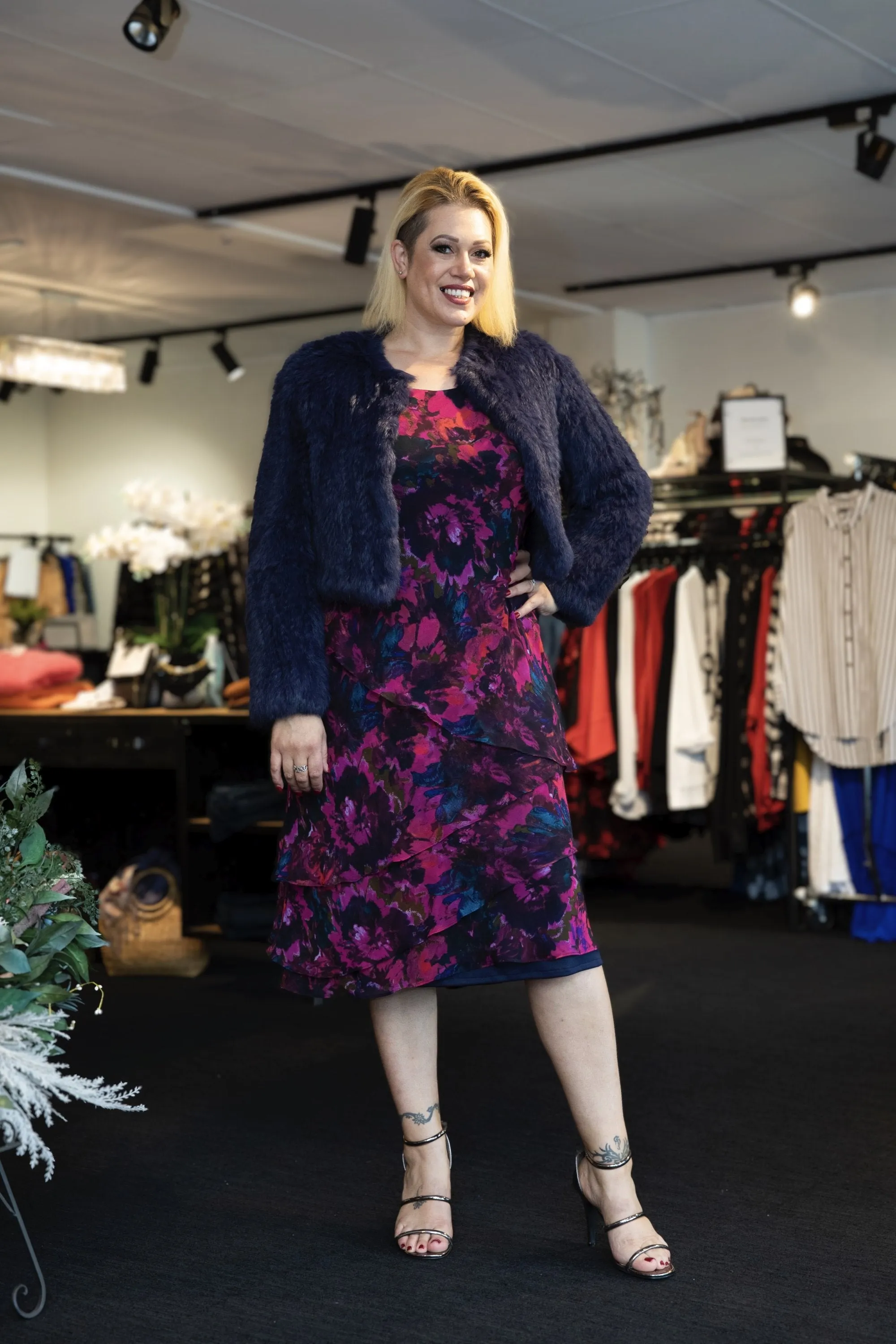 Layla Jones - LJ0359 Layer Dress w Jacket - Exclusive Adjustable Detachable Hood PFC Free Waterproofing