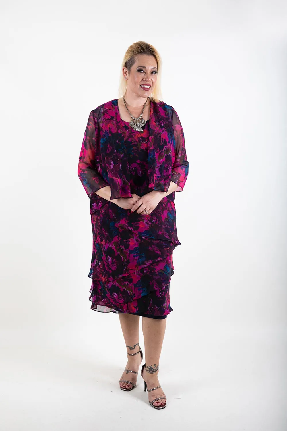 Layla Jones - LJ0359 Layer Dress w Jacket - Exclusive Eco Certified Textiles