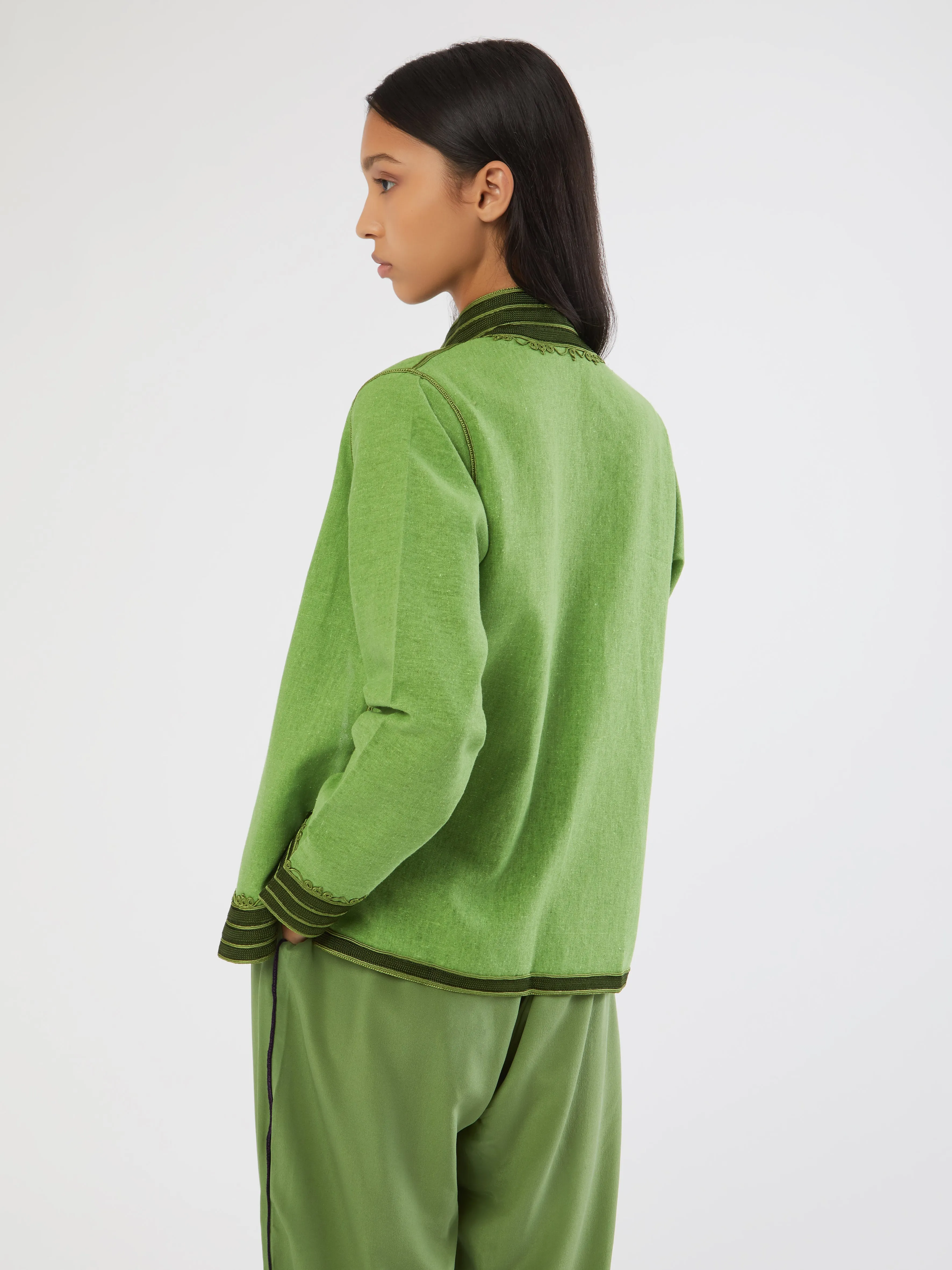 Moroccan linen jacket Temperature Adaptive