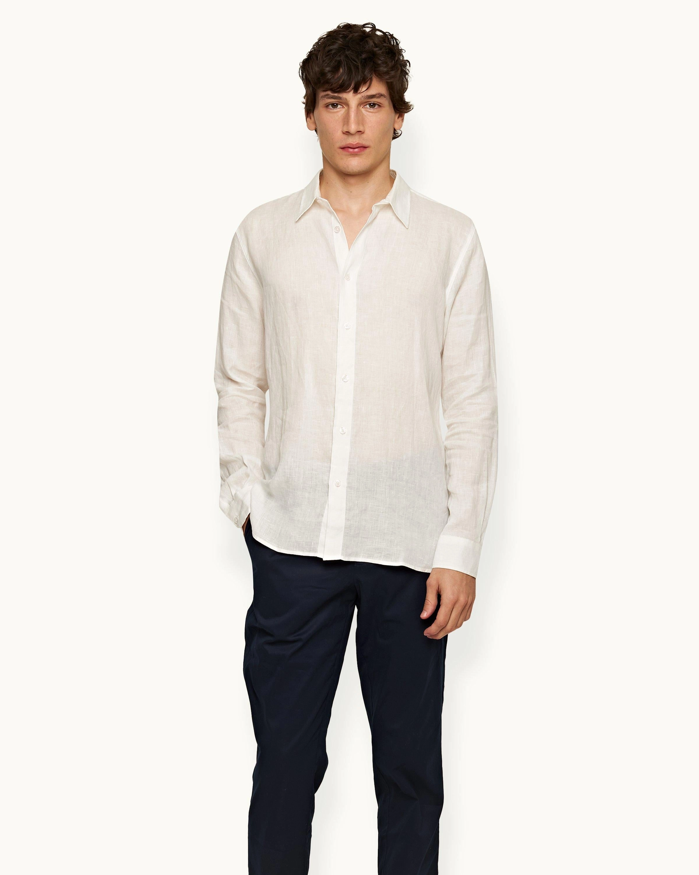 Gradient effect Double Stitched Hems Justin Lino