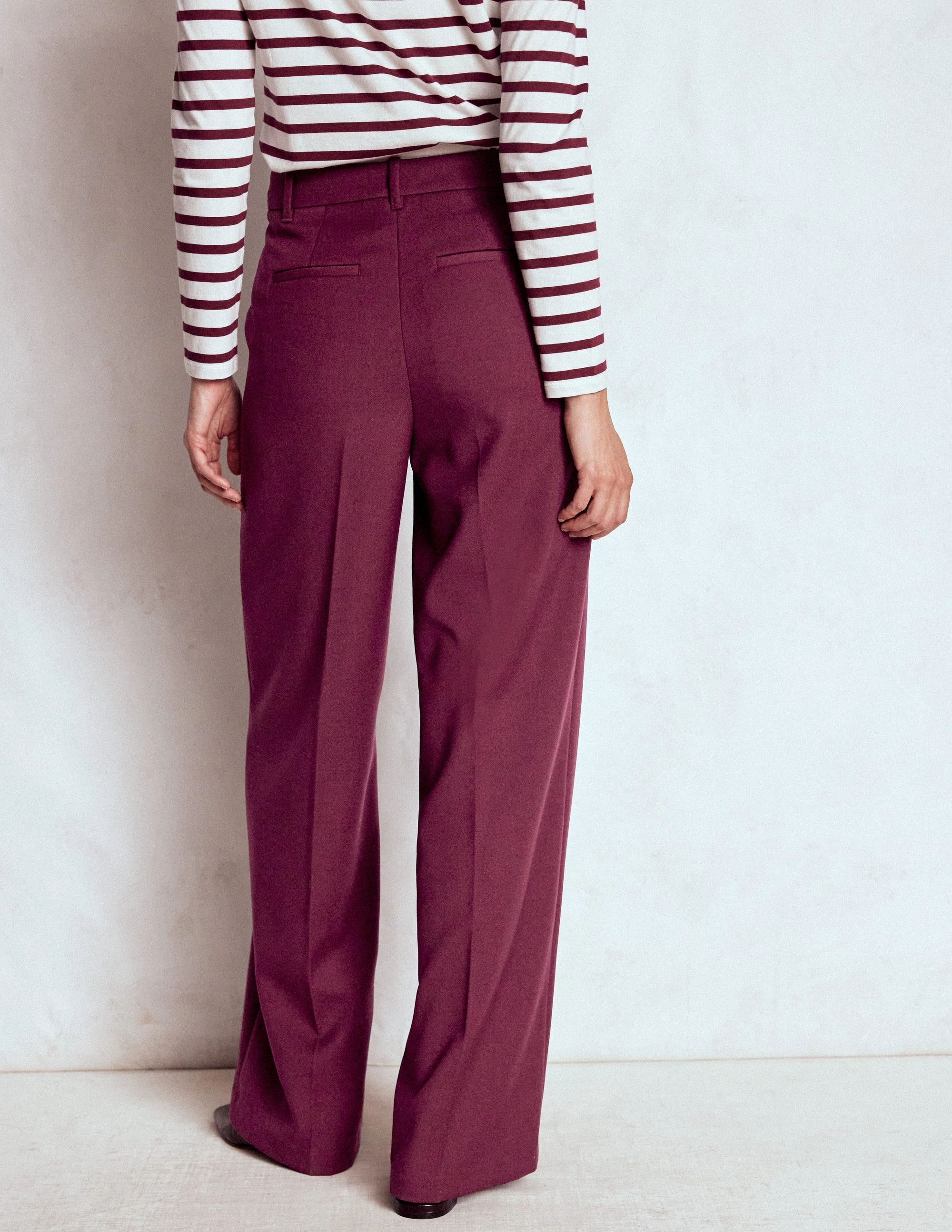Belgravia Tailored Trousers-Deep Wisteria Slim Silhouette