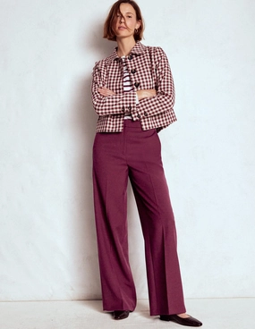 Belgravia Tailored Trousers-Deep Wisteria Adjustable Belt Loops