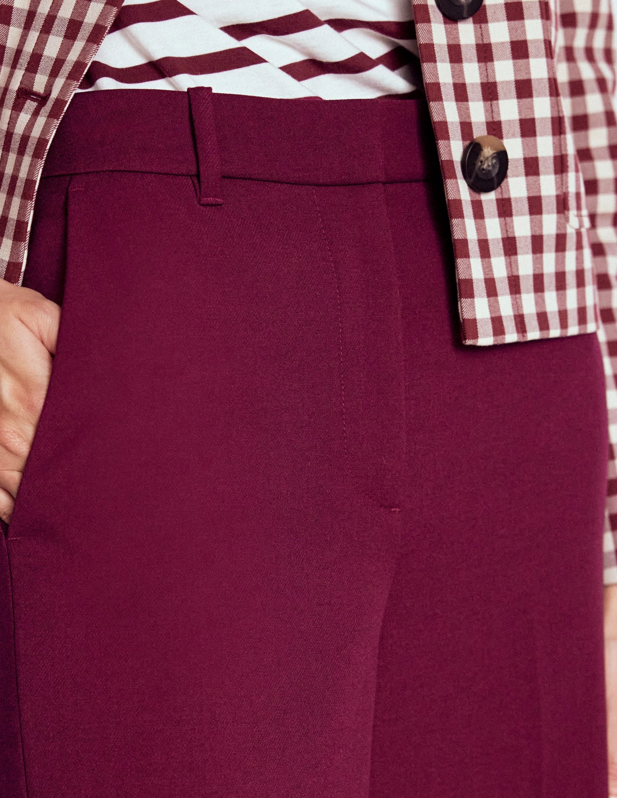 Belgravia Tailored Trousers-Deep Wisteria Work Comfort Sporty Cut