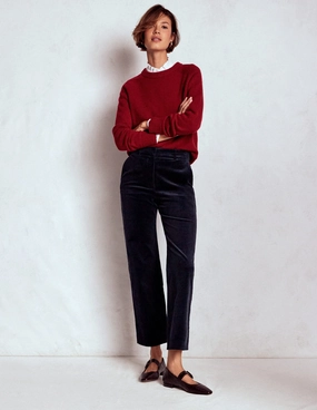 RecycledMaterial Canonbury Cord Trousers-Navy