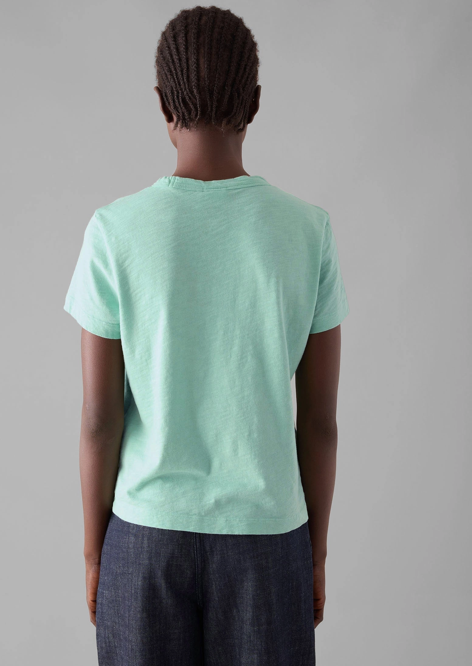 Sadie Organic Cotton Boy Tee | Summer House Green ThermalLining