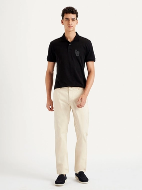 Men's Beige Slim Fit Chinos Workwear