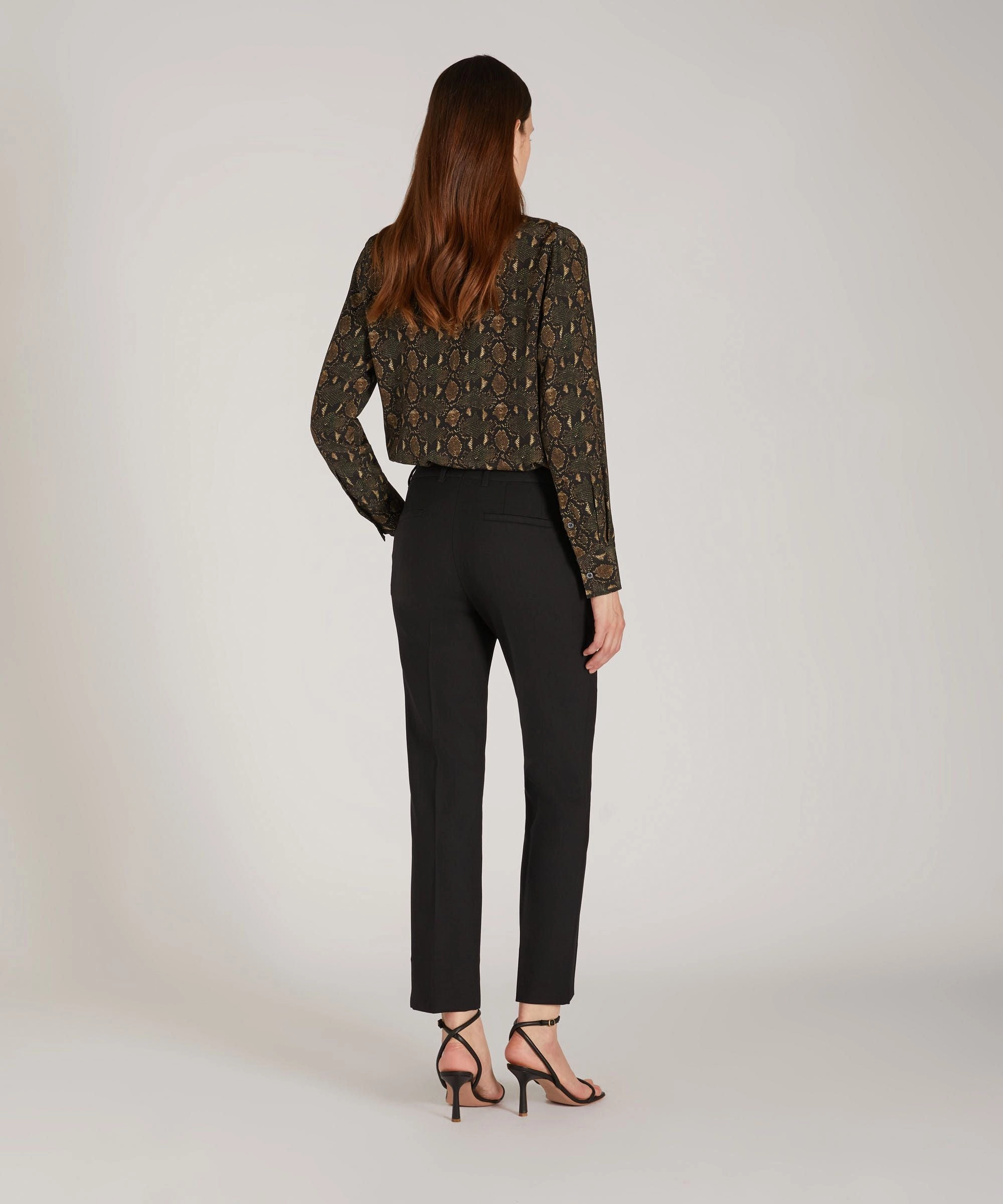 Slim-fit trousers in certified two-way stretch wool Easy Comfort