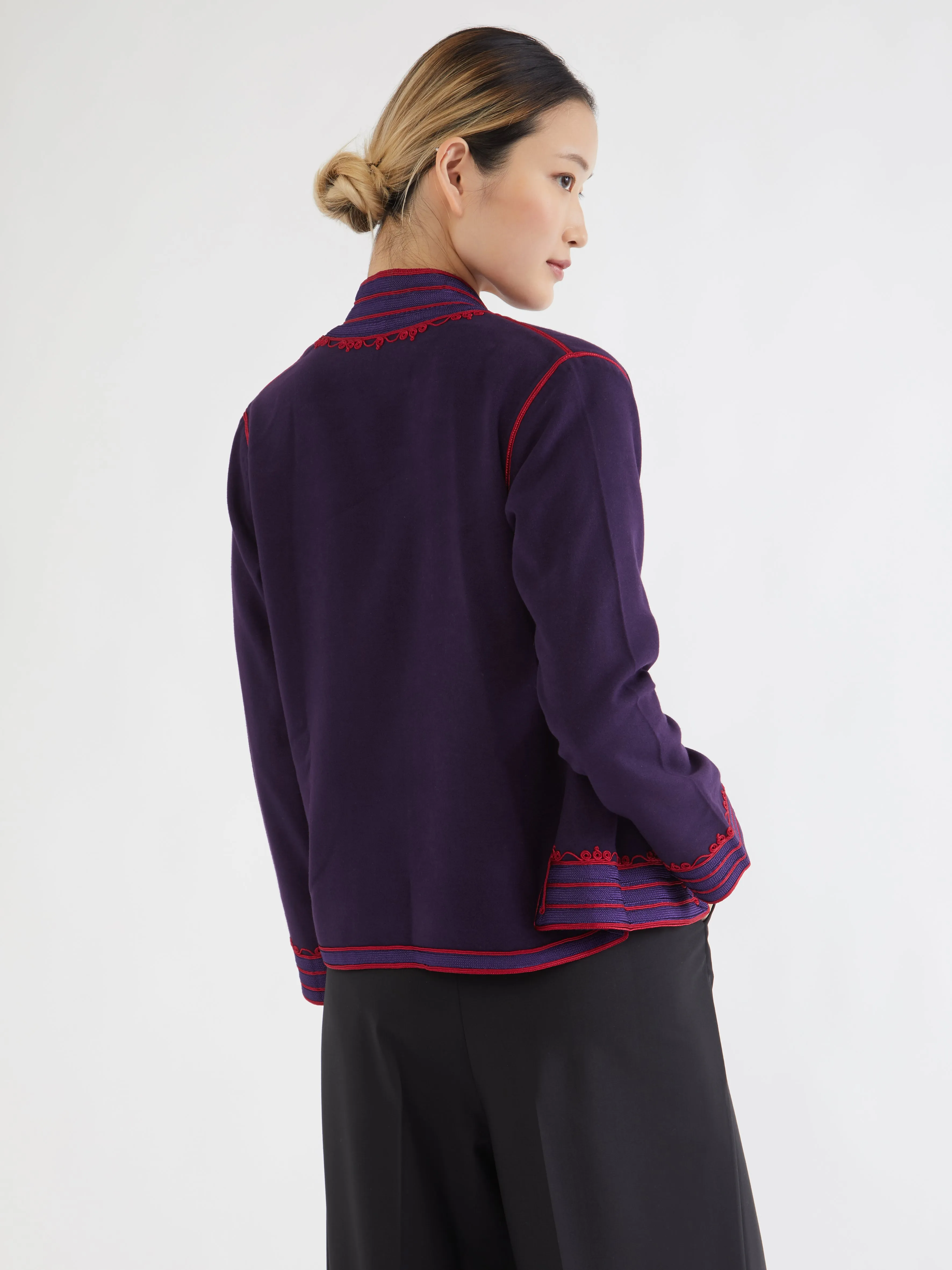 Compression Fit Design Moroccan cashmere jacket