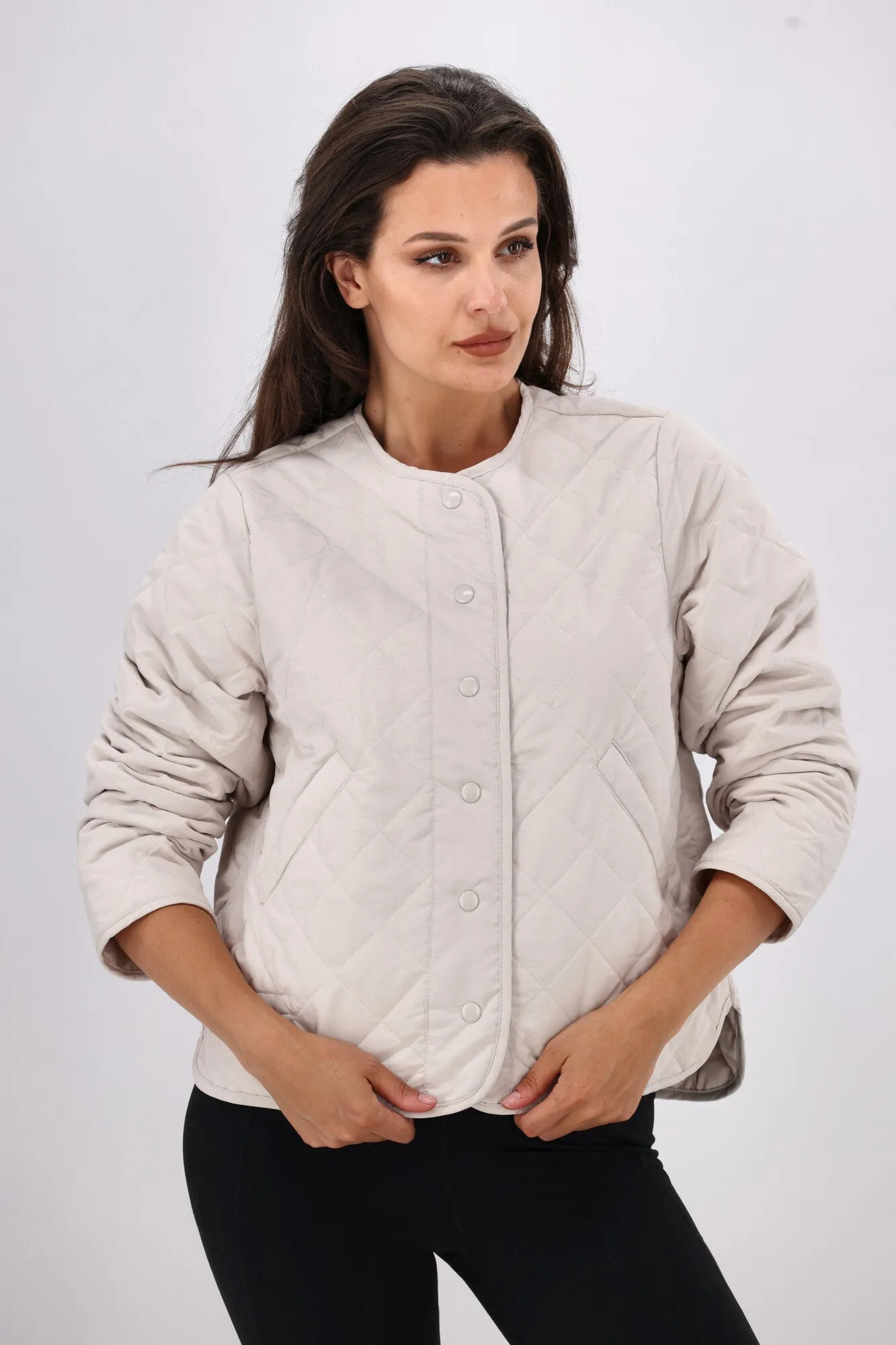 AS Colour Wo's Quilted Jacket Bone Easy Comfort Elegant Styling