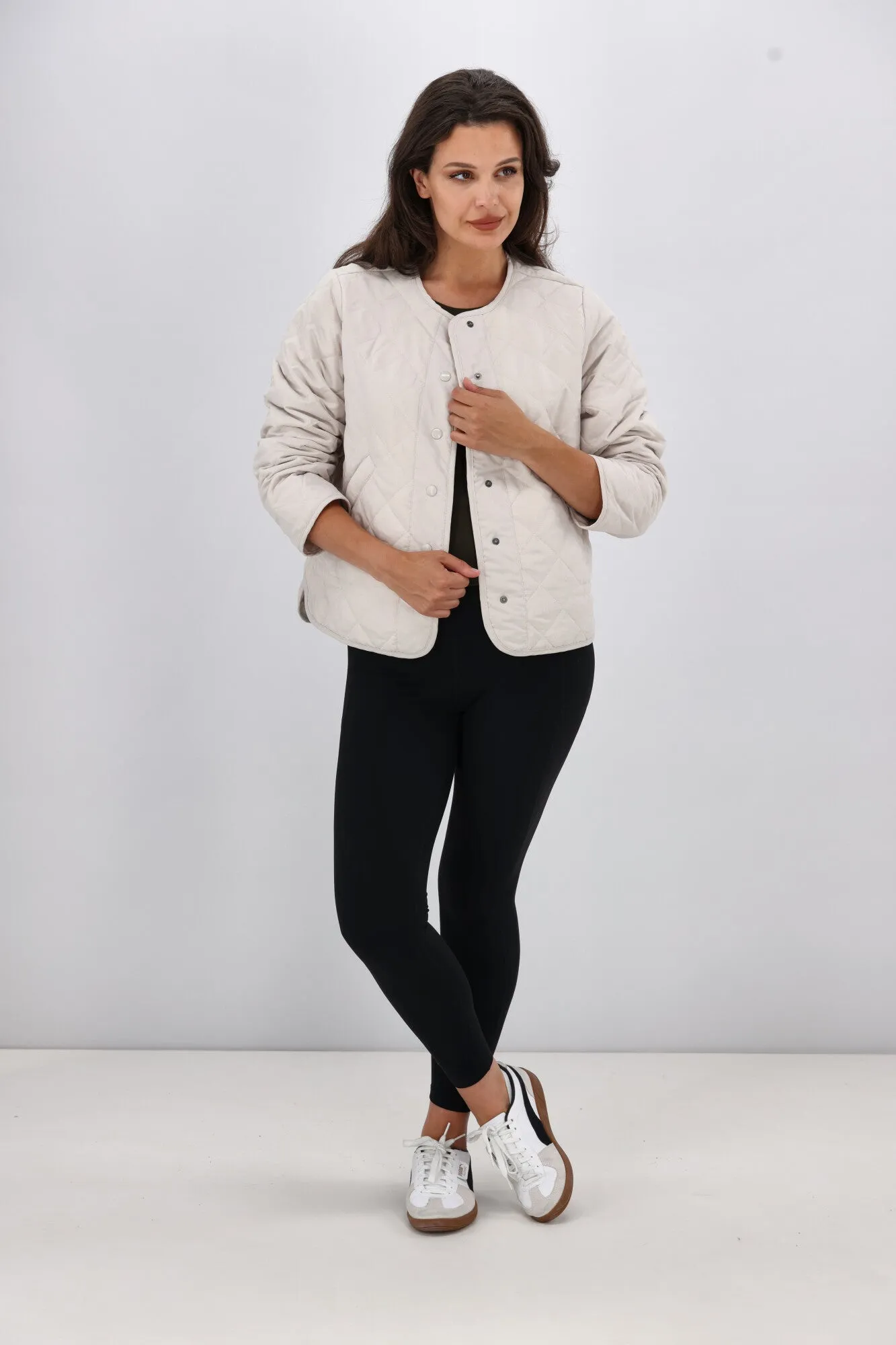 AS Colour Wo's Quilted Jacket Bone Flexible Fleece Lining