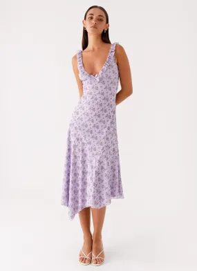 Photo Light Asteri Midi Dress - Lavender Meadow