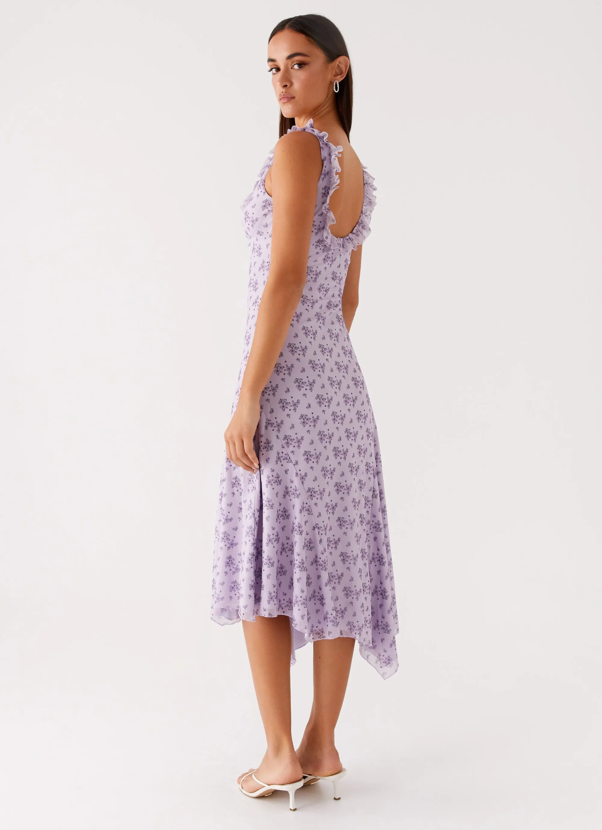 Asteri Midi Dress - Lavender Meadow Trendy Fit